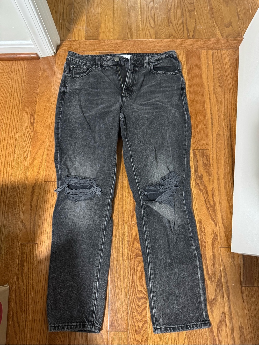 Garage black denim mom jeans size 9